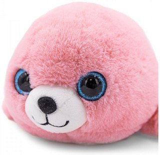 Игрушка Mimis Нерпа Пушистик макси розовый 28см - фото 3