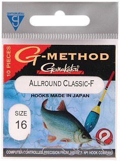 Крючок Gamakatsu G-Method allround black №16 - фото 1