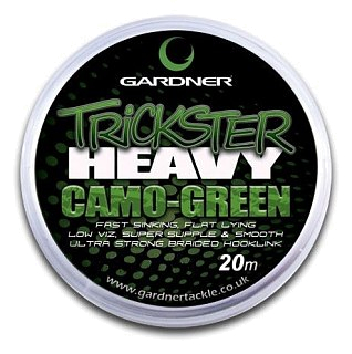 Поводочный материал Gardner trickster heavy camo green 20м 20lb