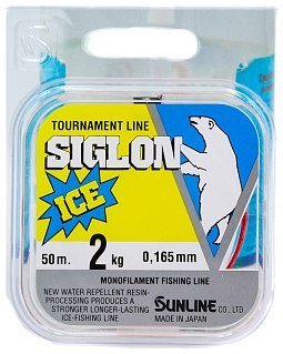 Леска Sunline Siglon V ice fishing красный 50м 1,0/0.165мм