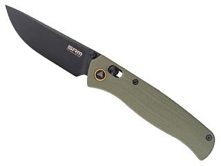 Нож SRM 255L-GP сталь 10Cr15MoV рукоять G10 - фото 1