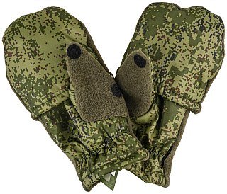 Перчатки Хольстер охотника-рыбака утепленные зеленые - фото 1