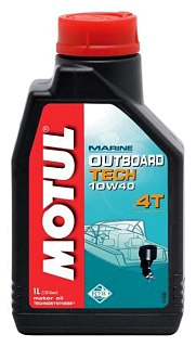 Масло Motul ПЛМ синт 4Т Technosynthese Outboard Tech 10w40 1L