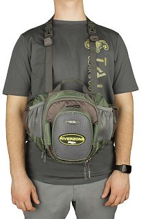 Сумка Riverzone Chest Lumbar Bag jacquard поясная - фото 4