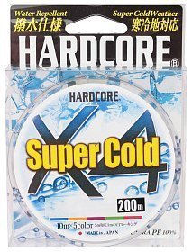 Шнур Yo-Zuri PE Hardcore X4 Duel super cold PE 1.2 9.0кг 200м 5 color