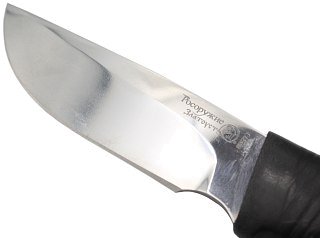 Нож Росоружие Сталкер-2 95х18 гравировка рукоять кожа - фото 5