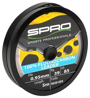 Леска SPRO 100% Fluor Carbon 0,95мм 5м - фото 1