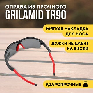 Очки Taigan XQ114 для охотника рыбака поляризац UV400 TR90 черный - фото 3