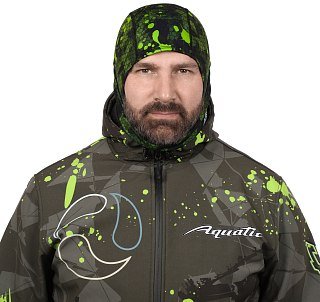 Балаклава Aquatic демисезонная softshell camo lime khaki - фото 3