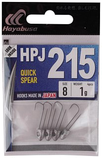 Джиг-головка Hayabusa HPJ 215 EX934 Quick Spear №8 1.0гр 4шт