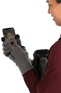 Перчатки Simms Wool Full Finger Glove Steel  - фото 2