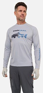 Лонгслив Finntrail Wave Fish 6611 Grey р.XL - фото 2