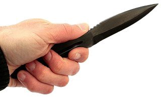 Нож ИП Семин Удар сталь У8 метательный углерод в чехле - фото 2