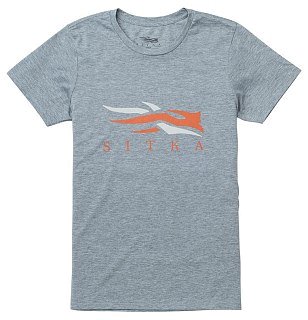 Футболка Sitka Logo tee SS heather grey