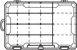 Коробка Flambeau Tuff tainer 4 partitions рыболовная пластик - фото 3