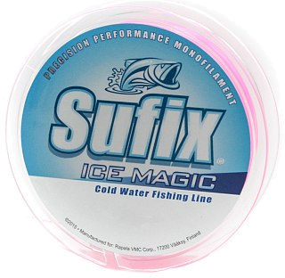 Леска Sufix SFX Ice Magic 50м 0,225мм 4,4кг бело-розовая - фото 1