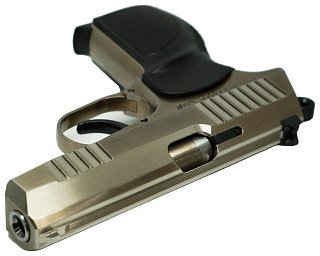 Пистолет УМК П-М17ТМ 9РА ОООП рукоятка дозор новый дизайн нержавеющий один штифт - фото 3
