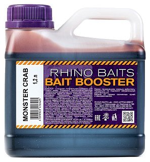 Ликвид Rhino Baits Bait booster food monster crab монстр краб 1,2л