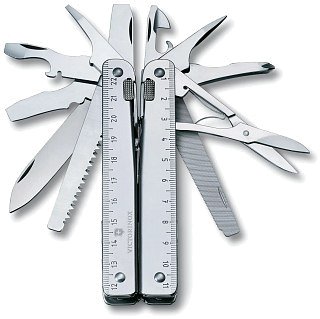 Мультиинструмент Victorinox SwissTool X Plus в кожаном чехле - фото 1