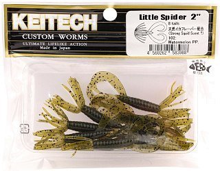 Приманка Keitech Little Spider 2" 102 Watermelon PP 8шт