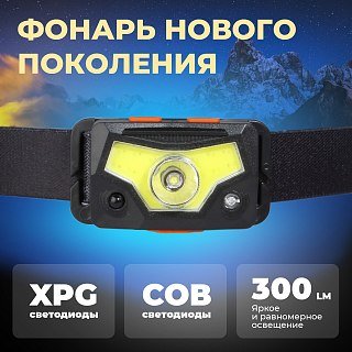 Фонарь Pereval BT-HL9067 налобный 300 Lumens - фото 2