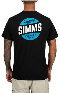 Футболка Simms Quality Built Pocket T- Black  - фото 2