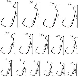 Крючок Crazy Fish Offset Joint Hook офсетный №6 - фото 2