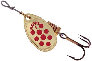 Блесна Mepps Aglia PTS №1 gold red dots