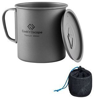 Кружка Cook'N'Escape titanium с крышкой 450мл - фото 2