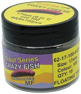 Приманка Crazy Fish MF h-worm inline 0,7" 62-17-100-9-EF 60шт.