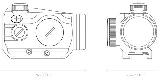 Прицел коллиматорный Hawke RD 1x30 Weaver 3MOA  - фото 2