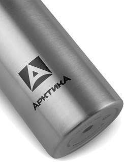 Термокружка Арктика вакуумная 480 мл стальная с черной крышкой - фото 4