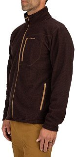 Пуловер Simms Rivershed Full Zip 20 Mahogany  - фото 6