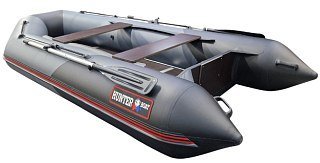 Лодка Хантер 340 серо-черный - фото 2