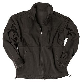 Куртка Mil-tec Fleece M R/S patch black - фото 1