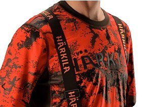 Футболка Harkila Wildboar Pro L/S AXIS MSP orange blaze/shadow brown - фото 3