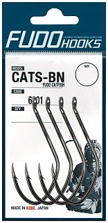 Крючки Fudo Catfish Cats-BN 6901 BN № 7/0 4шт. - фото 1