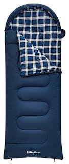 Спальный мешок King Camp Cloud 300 -13С 230х90 синий левый - фото 1