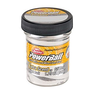 Паста Berkley Powerbait select glitter trout bait 50гр Silver Vein