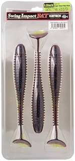 Приманка Keitech виброхвост Swing impact fat 6,8" EA15 Grape chart red FLK