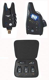 Сигнализатор JRC Radar set of 4 blue and receiver - фото 2