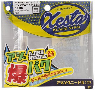 Приманка Xesta Black star worm ajing needle 2,2" 10.cs