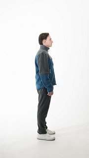 Джемпер Nautilus Keepler флисовый Grey/Blue с принтом - фото 5