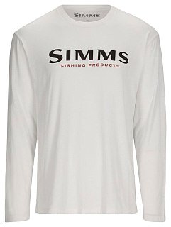 Футболка Simms Logo LS White  - фото 1