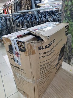 Гриль Go Garden Blazer 47 с полками и регулировкой стационарный черный - фото 17