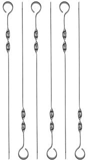 Набор шампуров Helios лайт в блистере 45 см 6 шт - фото 1