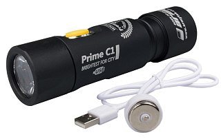 Фонарь Armytek Prime C1 XP-L USB серебро - фото 1