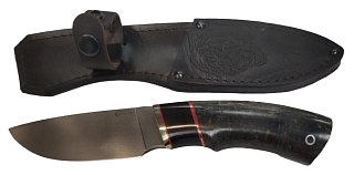 Нож ИП Семин Разделочный сталь мельхиор М390 набор стаб.кар.березы - фото 1