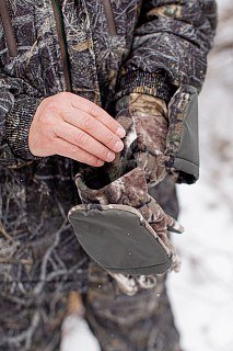 Перчатки Хольстер охотника-рыбака утепленные темный лес флис - фото 15