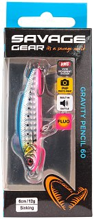 Воблер Savage Gear gravity  pencil 6см 12гр sinking pink belly sardine